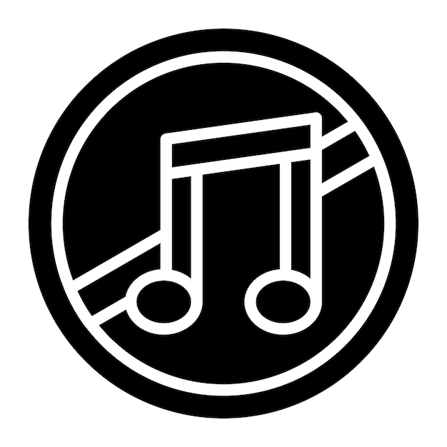 No hay estilo de icono de música