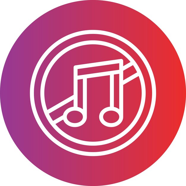 No hay estilo de icono de música