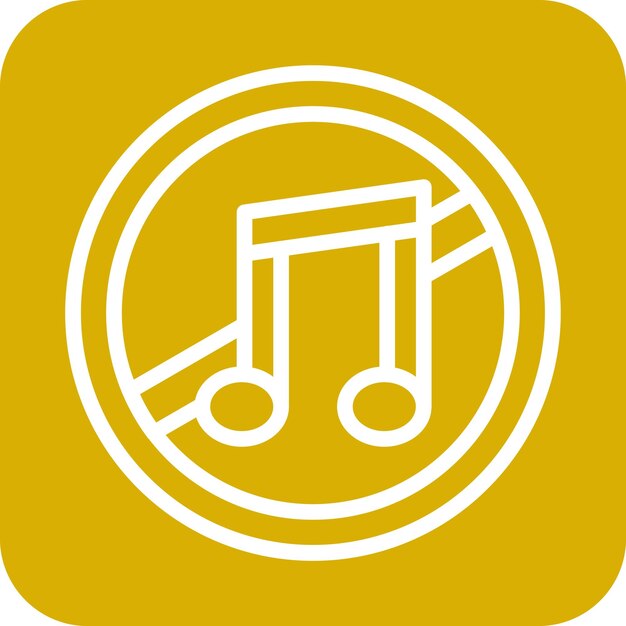 No hay estilo de icono de música