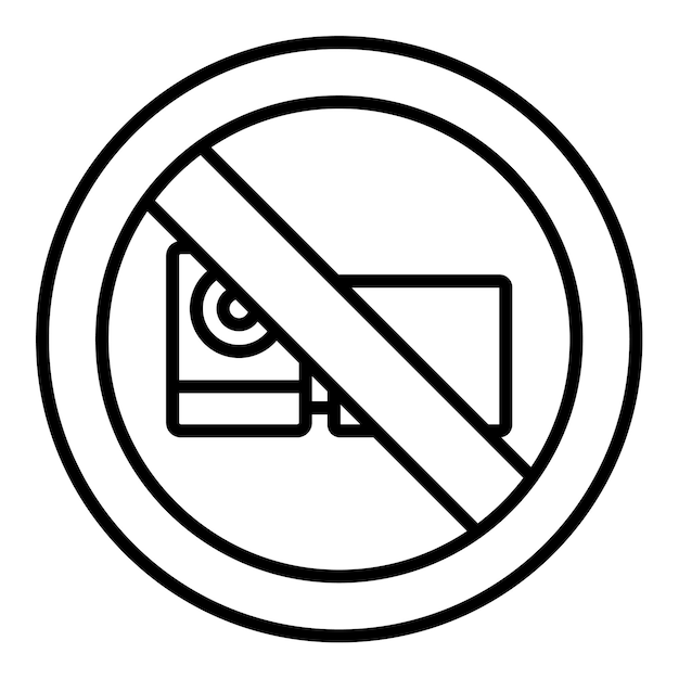 No hay icono de grabación