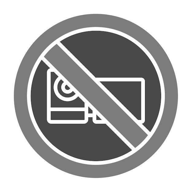 No hay icono de grabación
