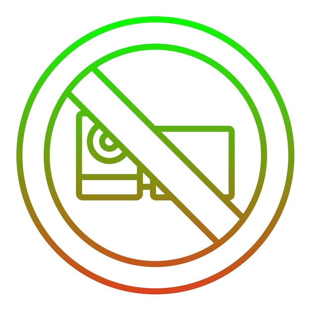No hay icono de grabación