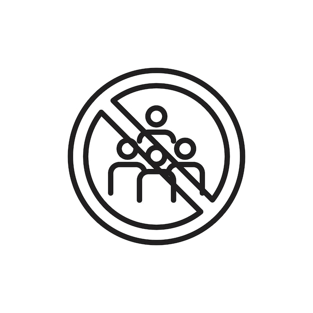 No hay icono de reunión Contorno delgado simple