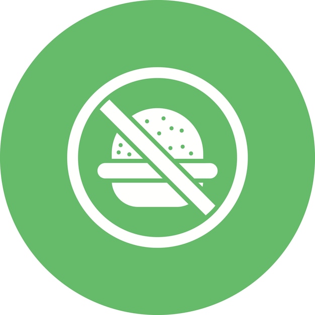 No hay icono de vector de alimentación Puede usarse para el conjunto de iconos de Ramadán