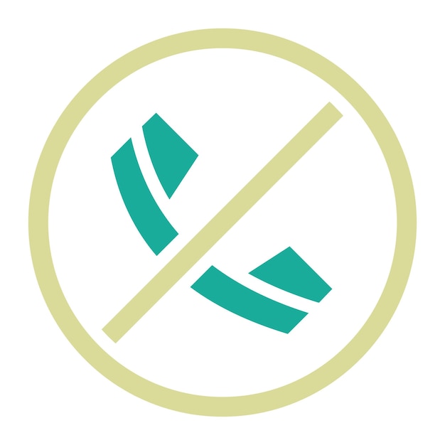 No hay ilustración de icono vectorial de teléfono del conjunto de iconos de la biblioteca