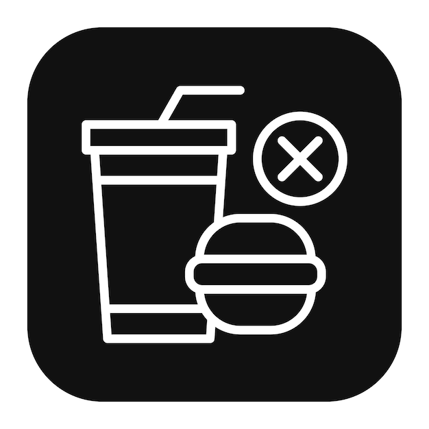No hay ilustración de vector de comida rápida