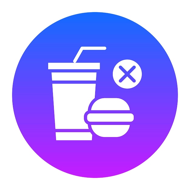 No hay ilustración de vector de comida rápida