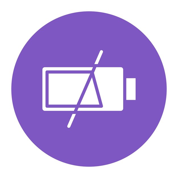 No hay imagen vectorial del icono de la batería Se puede usar para la batería y la energía