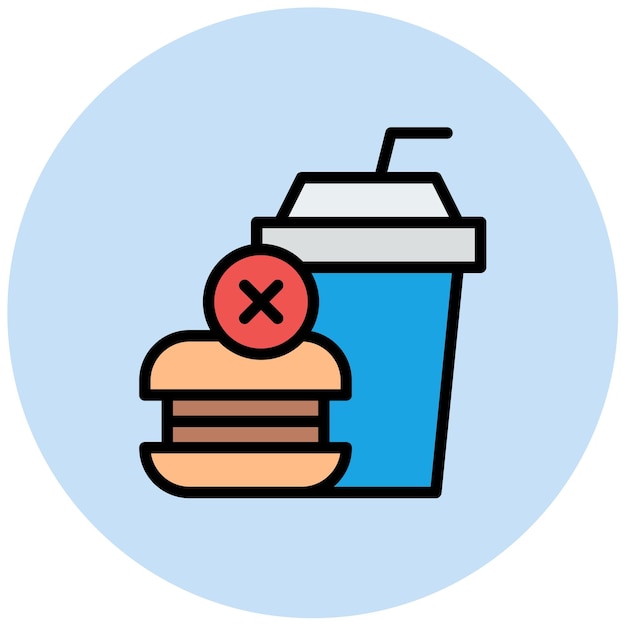No hay imagen vectorial de icono de comida Puede usarse para sin techo