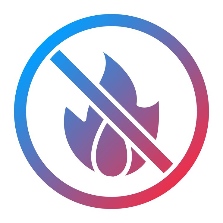 Vector no hay imagen vectorial de icono de fuego puede utilizarse para la industria de la gasolina
