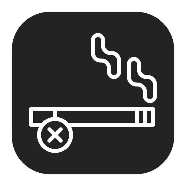 No hay imagen vectorial de íconos de tabaco Puede utilizarse para fumar