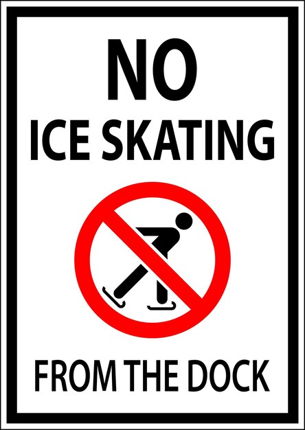 No hay señal de patinaje sobre hielo