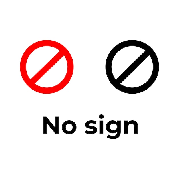 No hay vector de signo aislado en fondo blanco