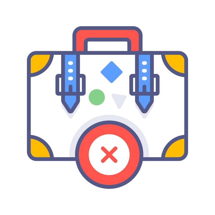 Vector no hay viajes conceptos modernos de diseño ilustración vectorial