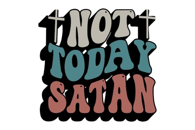 No hoy Satanás svg diseño