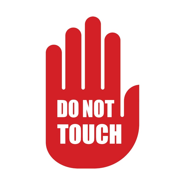 No lo toques.