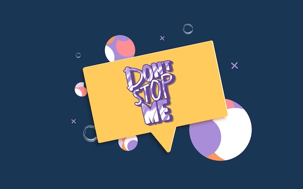 No me dejes de citar la ilustración de color vectorial