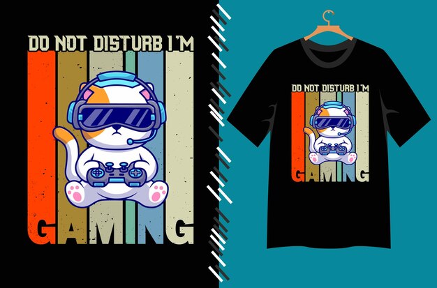 No me molestes es el eslogan del juego camiseta retro vintage vector