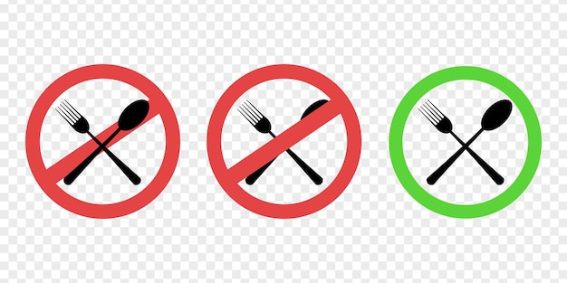 No se permite comer Permitido comer No comer Prohibido comer
