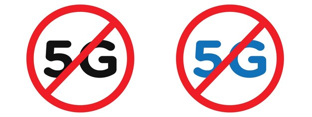 No se permite señal 5G Señal Restringir el uso de la señal 5G en áreas específicas