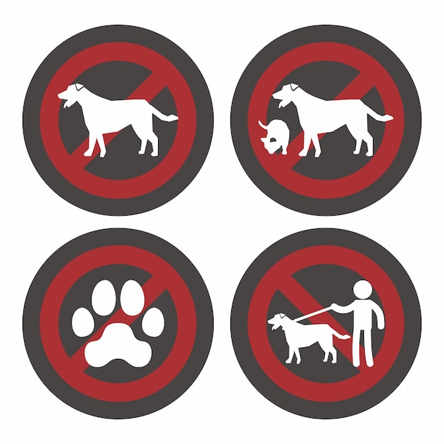 No se permiten mascotas logotipo plano