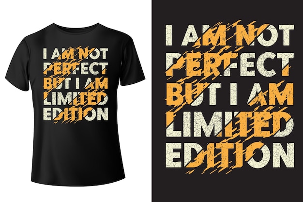 no soy perfecto pero soy un diseño de camiseta de tipografía de edición limitada