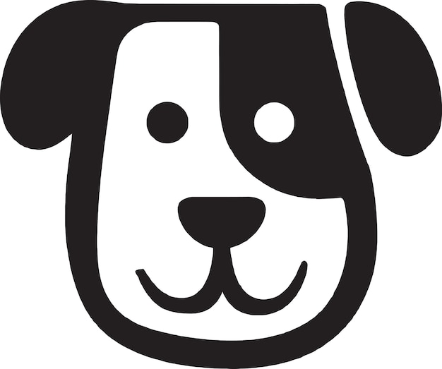 Noble Newfoundland Un lindo diseño de icono de Terranova