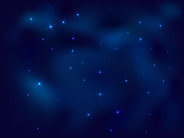 Noche brillante cielo estrella polvo vector fondo muchos celestial st