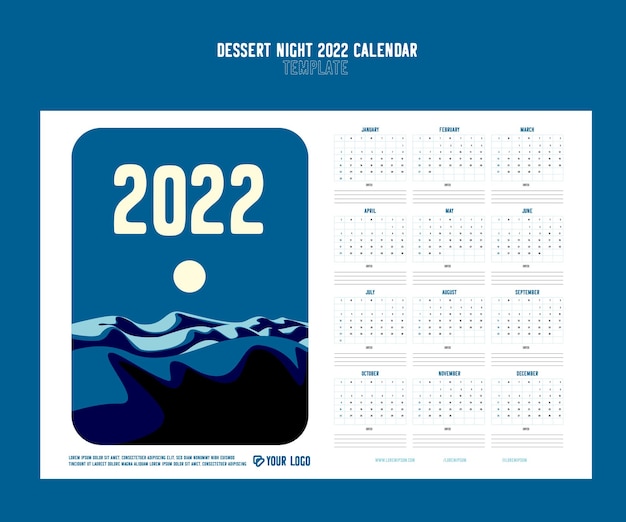 Noche de postres calendario 2022