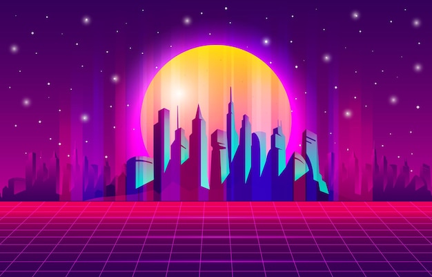 Noche en Retro City Futurism