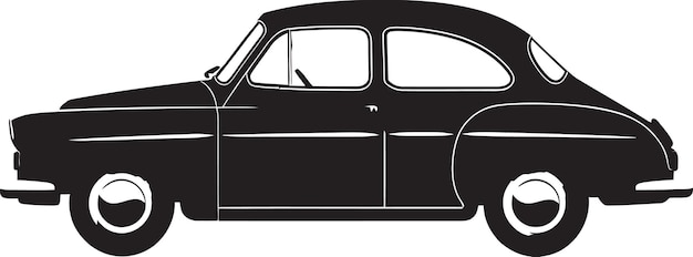 Noir Night Drive Vector Black Car ArtworkStealthy Serenity Black Car Vector Sketch (Esquizo vectorial de automóviles negros de la serenidad de la salud)