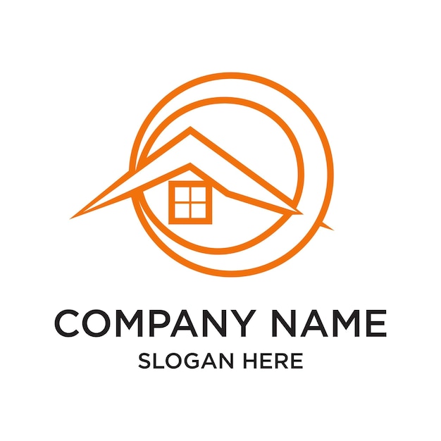 Nombre de la empresa Diseño del logotipo Concepto simple Vector Premium