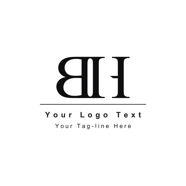 Nombre de icono de logotipo bh o hb para empresa