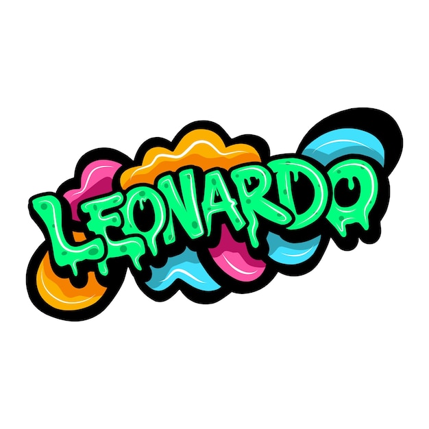 nombres graffiti con diseño dibujado a mano