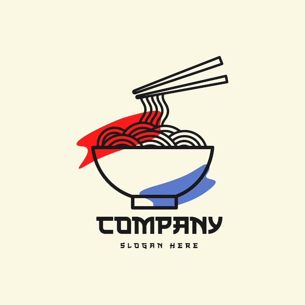 Noodle Logo Vector es un diseño creativo que representa deliciosas recetas de fideos