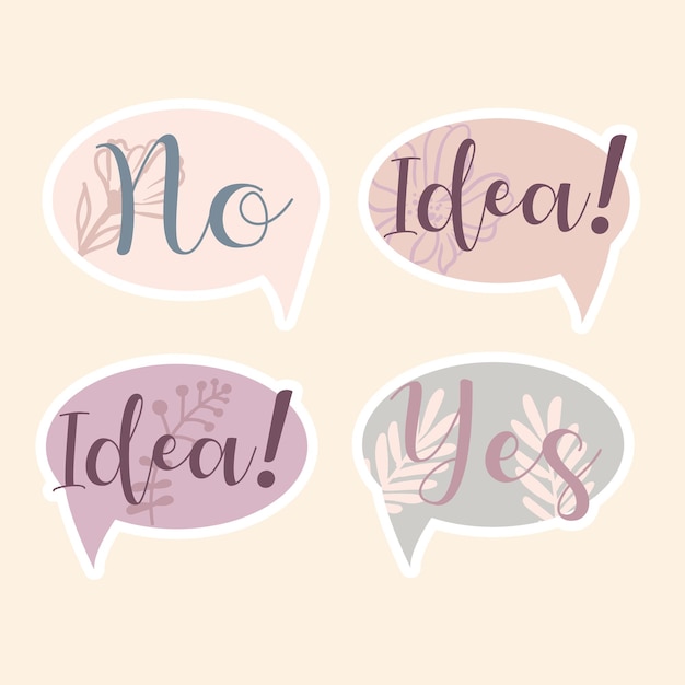 Notas de papel lindas en colores pastel stickers página simple set de papelería notas y postales para notas stickers de planificador imprimibles una nota en la lista de todo elemento decorativo de la planificación vector