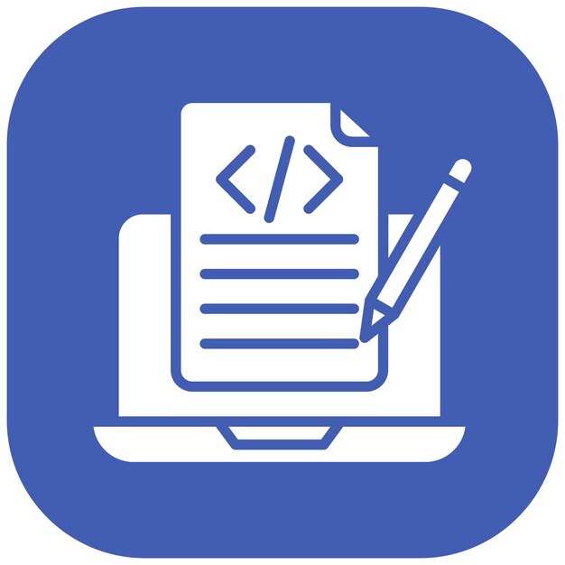 Notas de programación Estilo de la ilustración vectorial