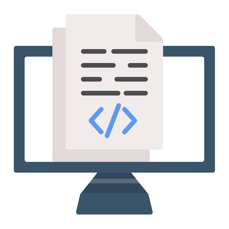Vector notas de programación ilustración vectorial