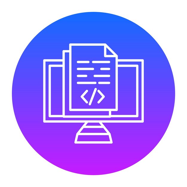 Notas de programación Ilustración vectorial