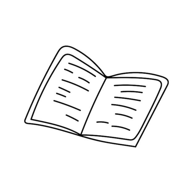 Notebook Doodle Ilustración vectorial aislada en el fondo