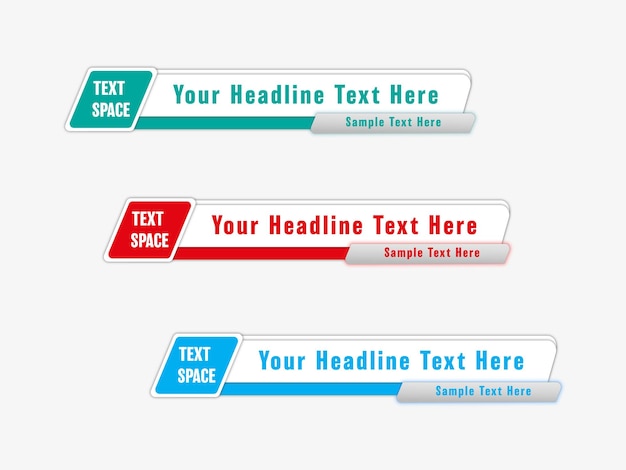 Noticias de última hora Tercio inferior para el encabezado de noticias plantilla vectorial para su diseño