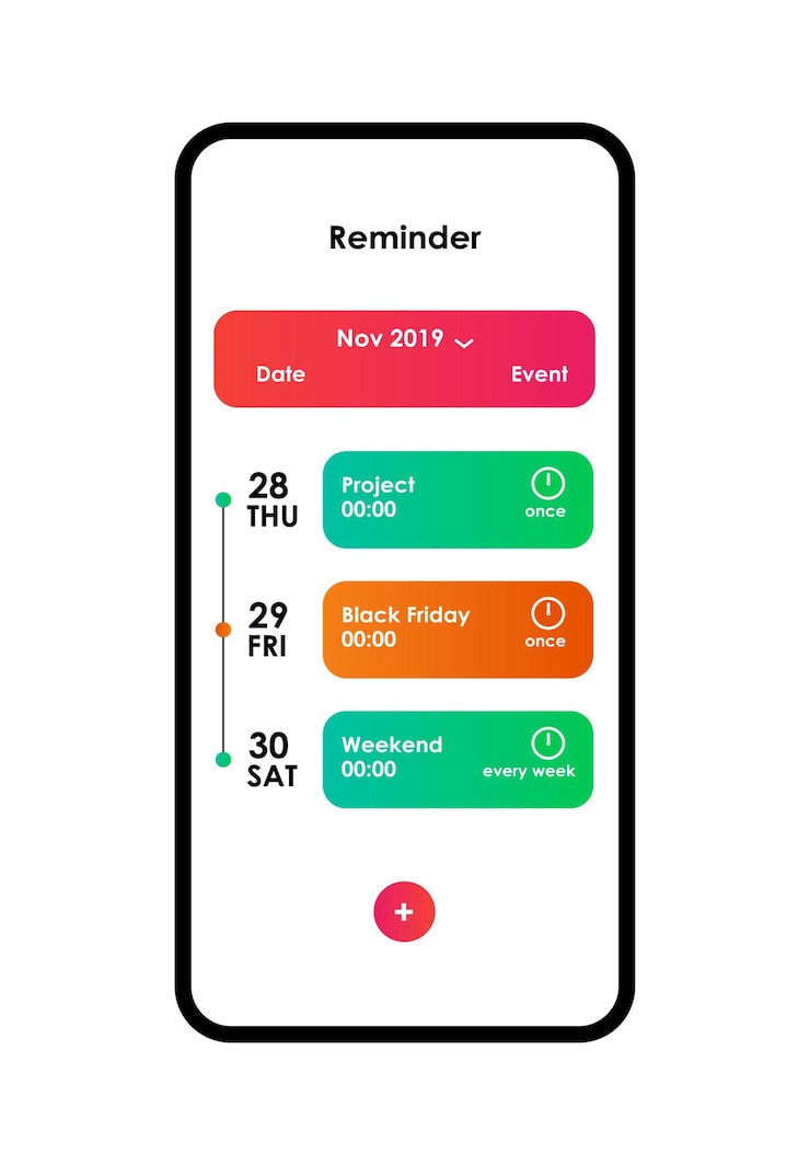 Vector notificación de alerta con signo de exclamación en la pantalla del teléfono inteligente. ilustración vectorial