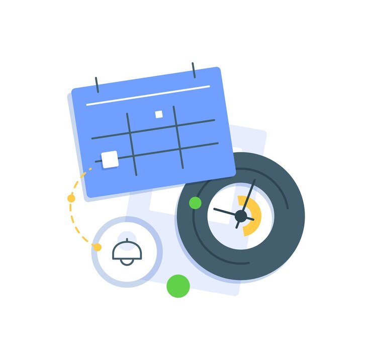 Vector notificación de fecha límite del calendario o recordatorio de eventos ilustración vectorial del icono de diseño plano