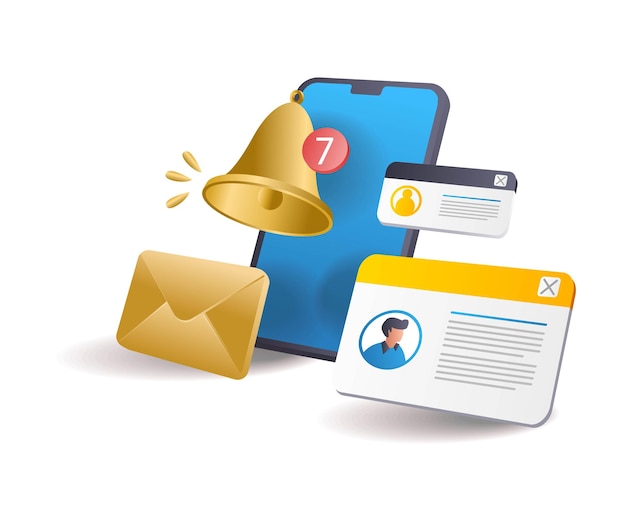 Notificación de mensajes de correo electrónico entrantes por teléfono inteligente