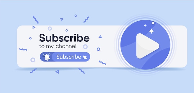 Notificación de suscripción de banner para sitio web