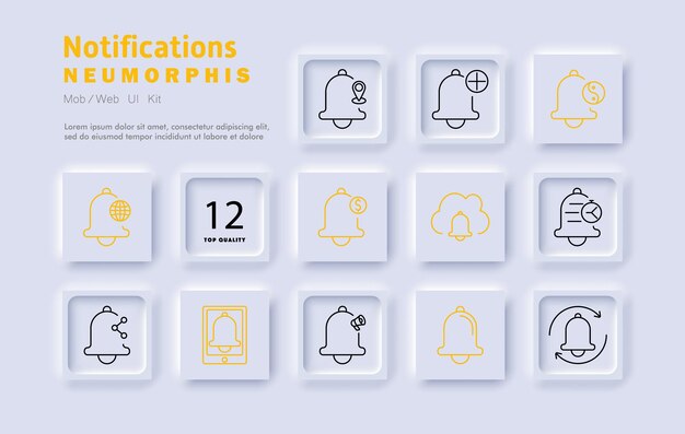 Notificaciones configurar icono Alerta campana recordatorio programación sistema actualizaciones alertas móviles notificaciones de la aplicación mensajes importantes sincronización en la nube gestión del tiempo