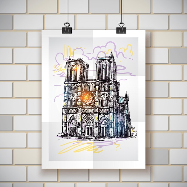 Vector notre dame de paris