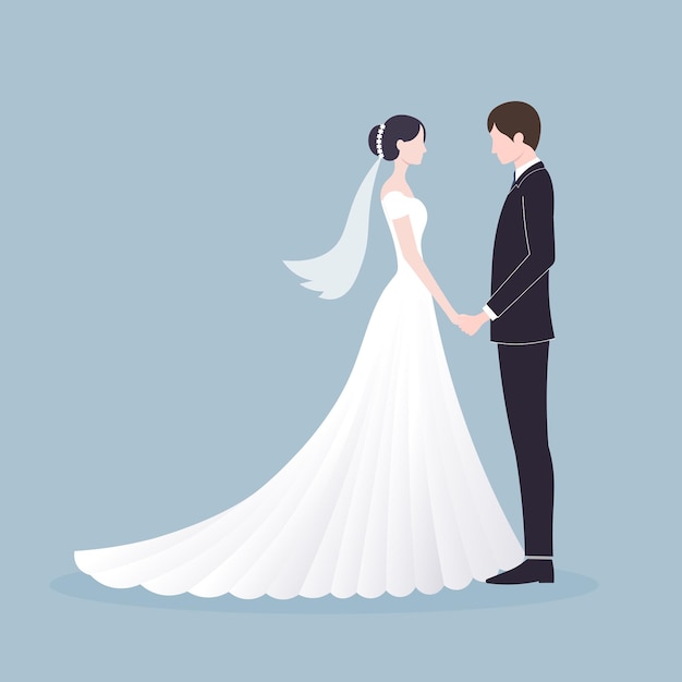 novio y novia en la boda pareja de boda tarjeta de invitación ceremonia de boda gente de matrimonio newl
