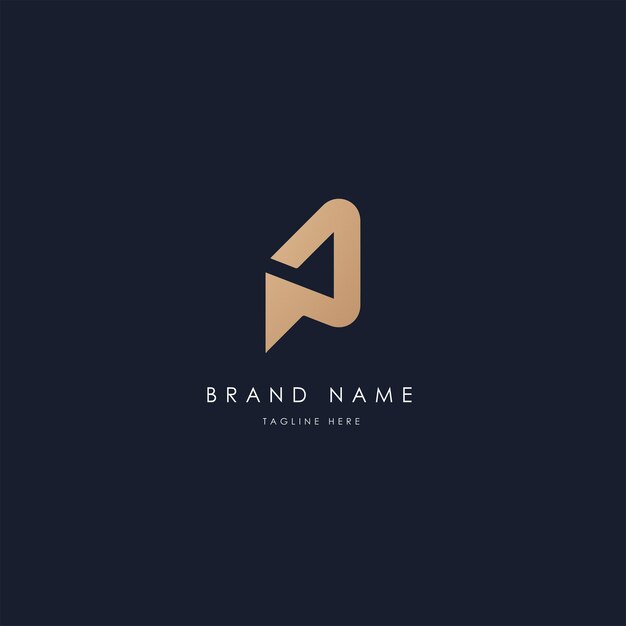 NP vector logo diseño vector imagen alfabético lujo estilo dorado