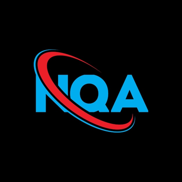 NQA logotipo NQA letra NQA diseño de letra logotipo Iniciales NQA Logotipo vinculado con círculo y mayúscula logotipo monograma NQA tipografía para negocios de tecnología y marca inmobiliaria